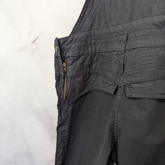 Isabel Marant Overalls Women 25 0 XS Black Skinny Bib Jumpsuit Zip Crop - Picture 8 of 12